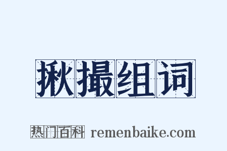 揪撮组词是什么意思的图片